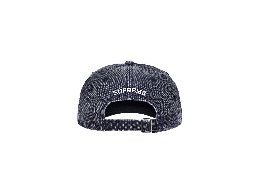 Supreme Pigment Coated S Logo 6-Panel Cap (SS26) Navy-Supreme-pikastore.cz