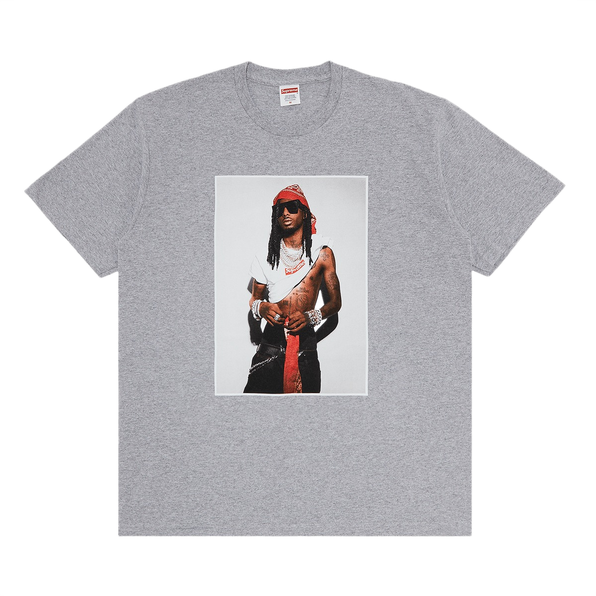 Supreme Playboi Carti Tee Heather Grey-Supreme-pikastore.cz