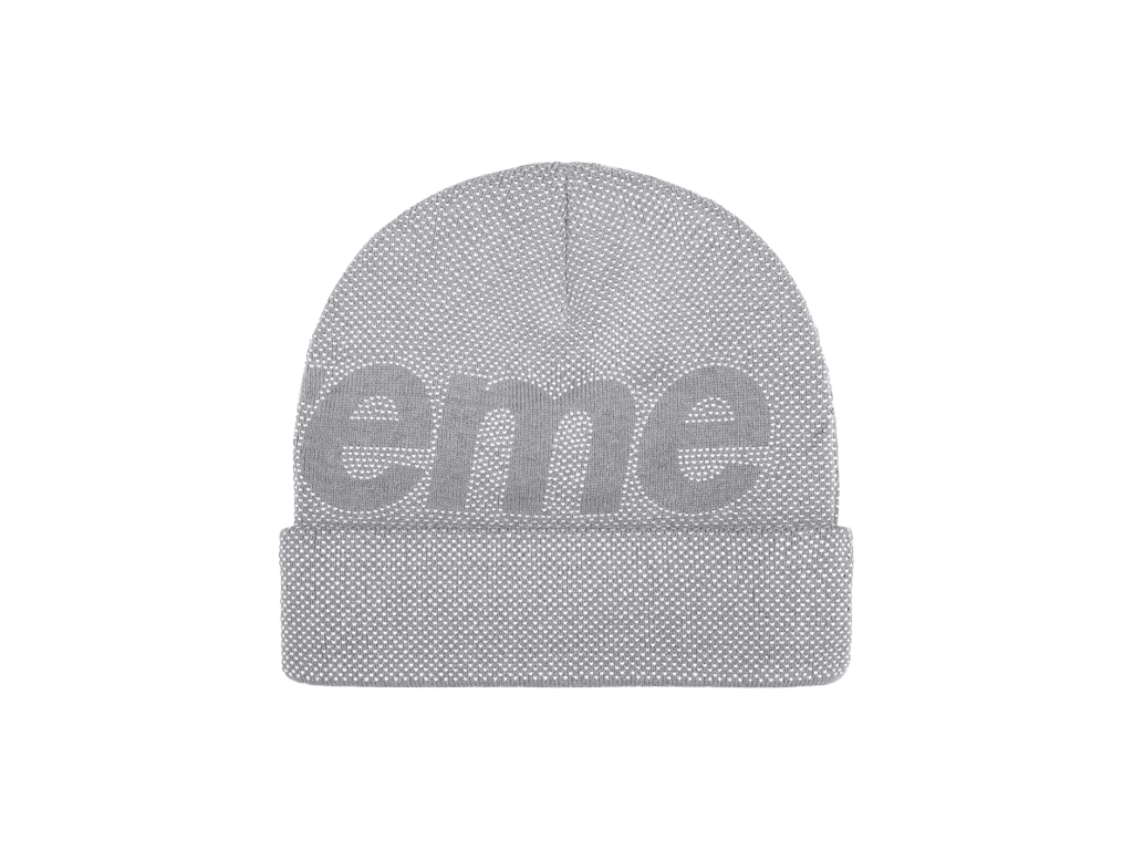 Supreme Studded Knockout Big Logo Beanie Grey-Supreme-pikastore.cz
