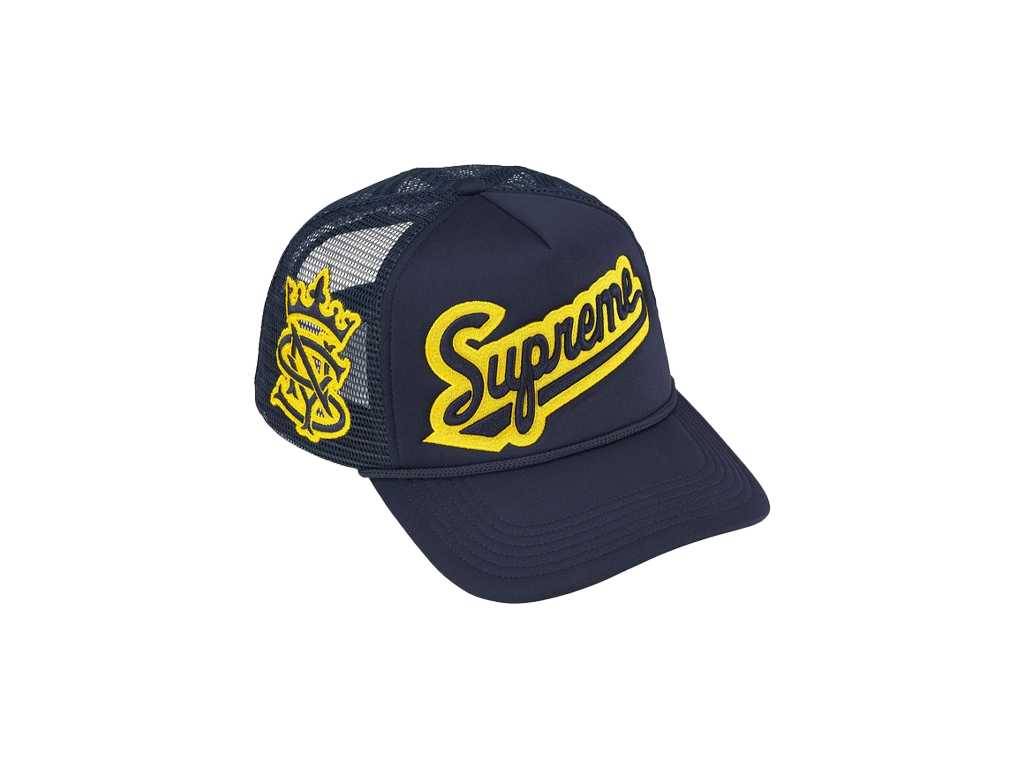 Supreme University Mesh Back 5-Panel Navy-Supreme-pikastore.cz