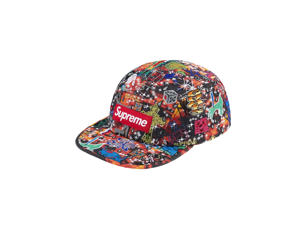 Supreme Aoi Embroidered Camp Cap Flames-Supreme-pikastore.cz