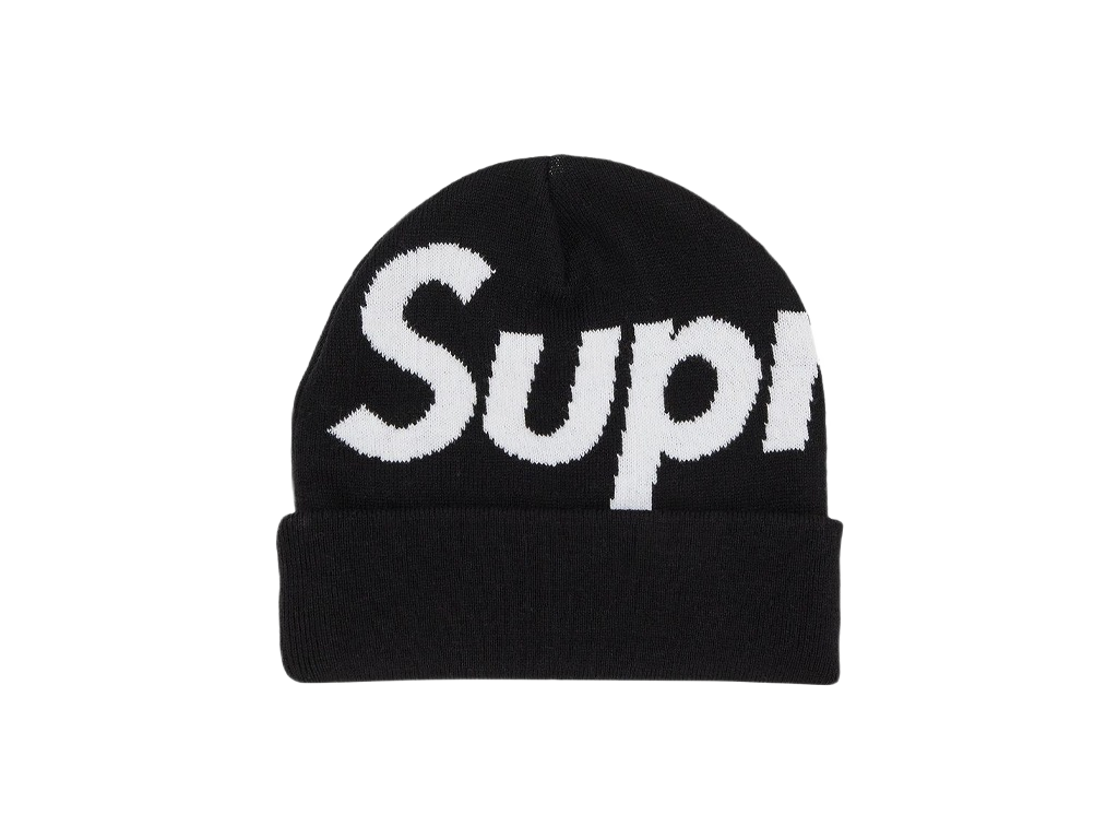 Supreme Big Logo Beanie (FW24) Black-Supreme-pikastore.cz