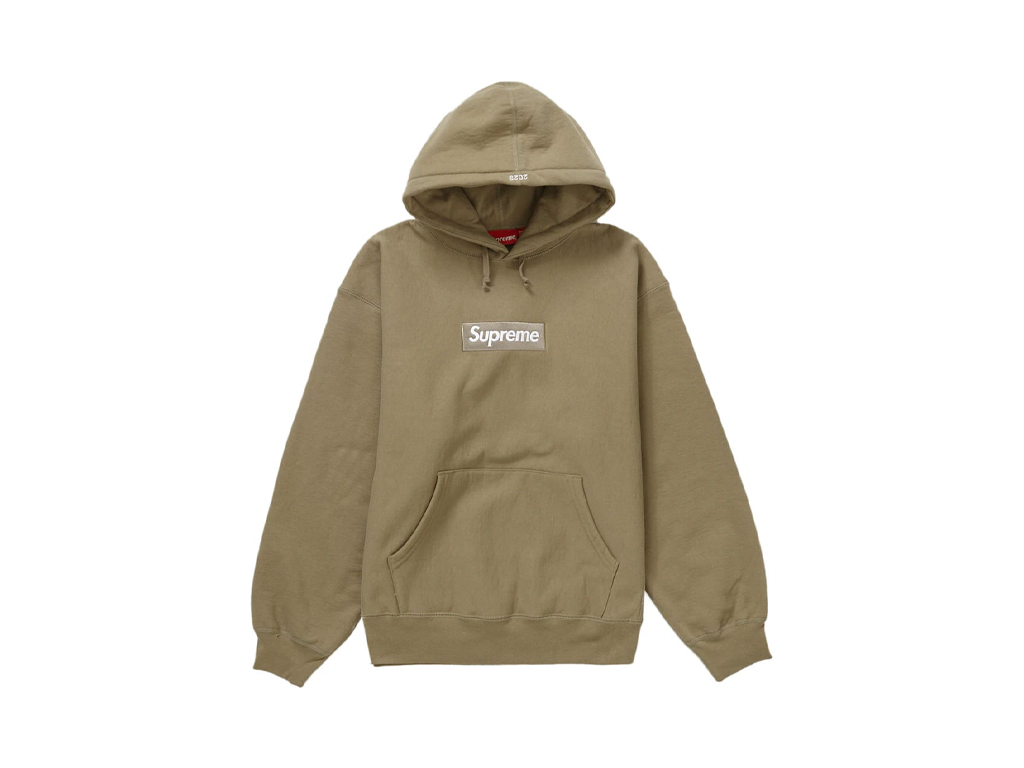 Supreme Box Logo Hooded Sweatshirt (FW23) Dark Sand-Supreme-pikastore.cz