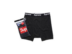 Supreme x Hanes Boxer Briefs (4 Pack) Black
