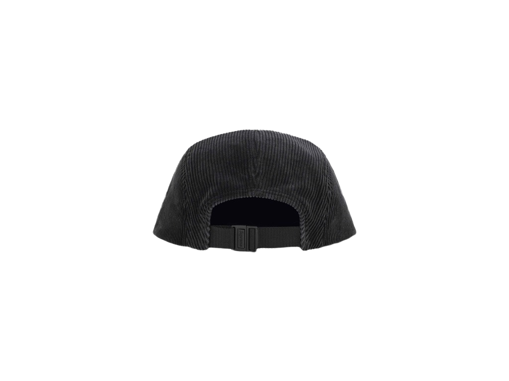 Supreme Corduroy Camp Cap (SS25) Black-Supreme-pikastore.cz