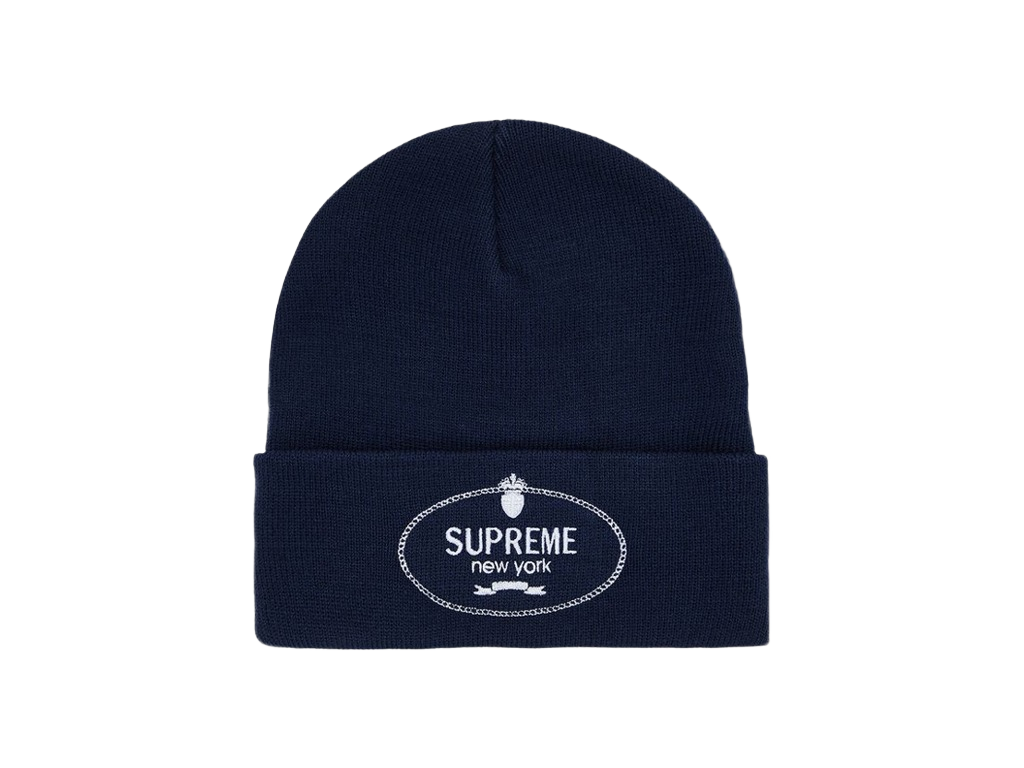 Supreme Crest Beanie Navy-Supreme-pikastore.cz