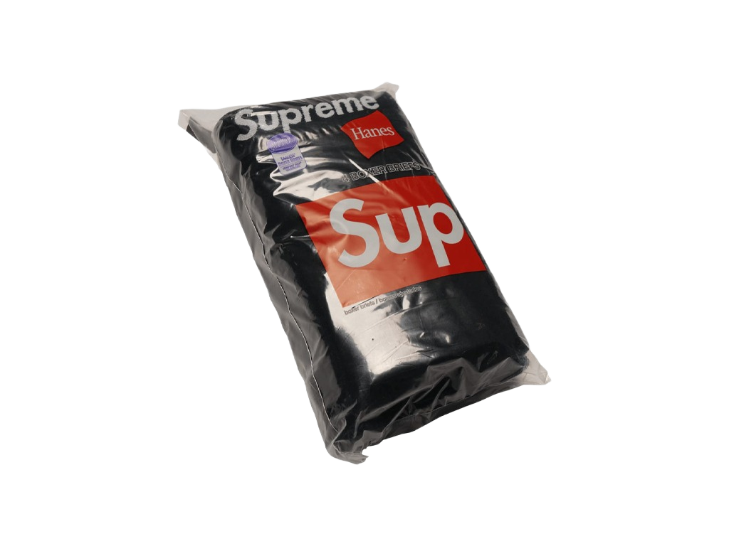 Supreme Hanes Boxer Briefs (4 Pack) Black-Supreme-pikastore.cz