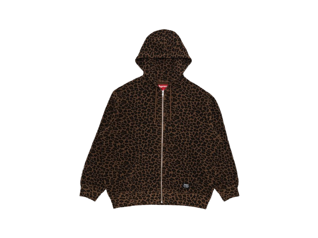 Supreme Hooded Zip Up Thermal Brown-Supreme-pikastore.cz