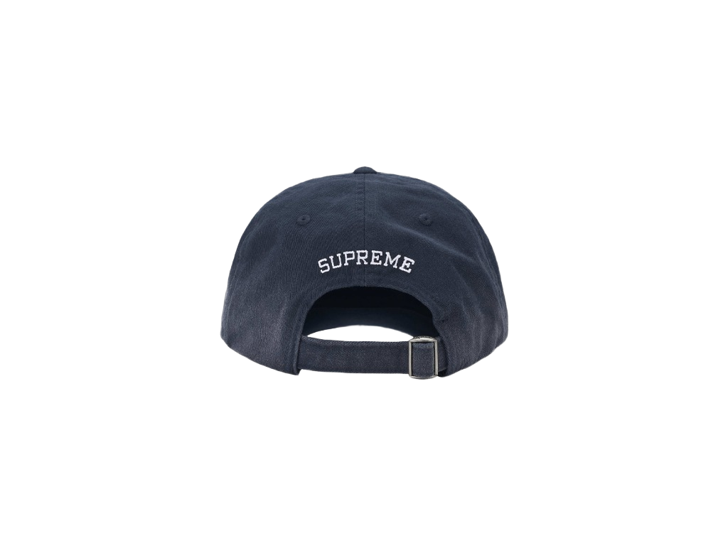 Supreme Leather Applique 6-Panel Navy-Supreme-pikastore.cz