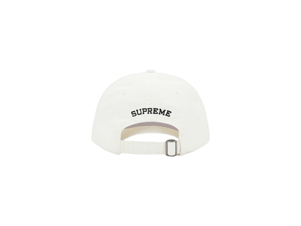 Supreme Leather Applique 6-Panel White-Supreme-pikastore.cz