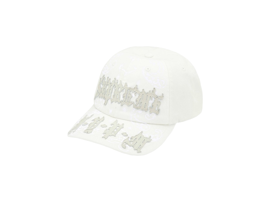Supreme Leather Applique 6-Panel White-Supreme-pikastore.cz