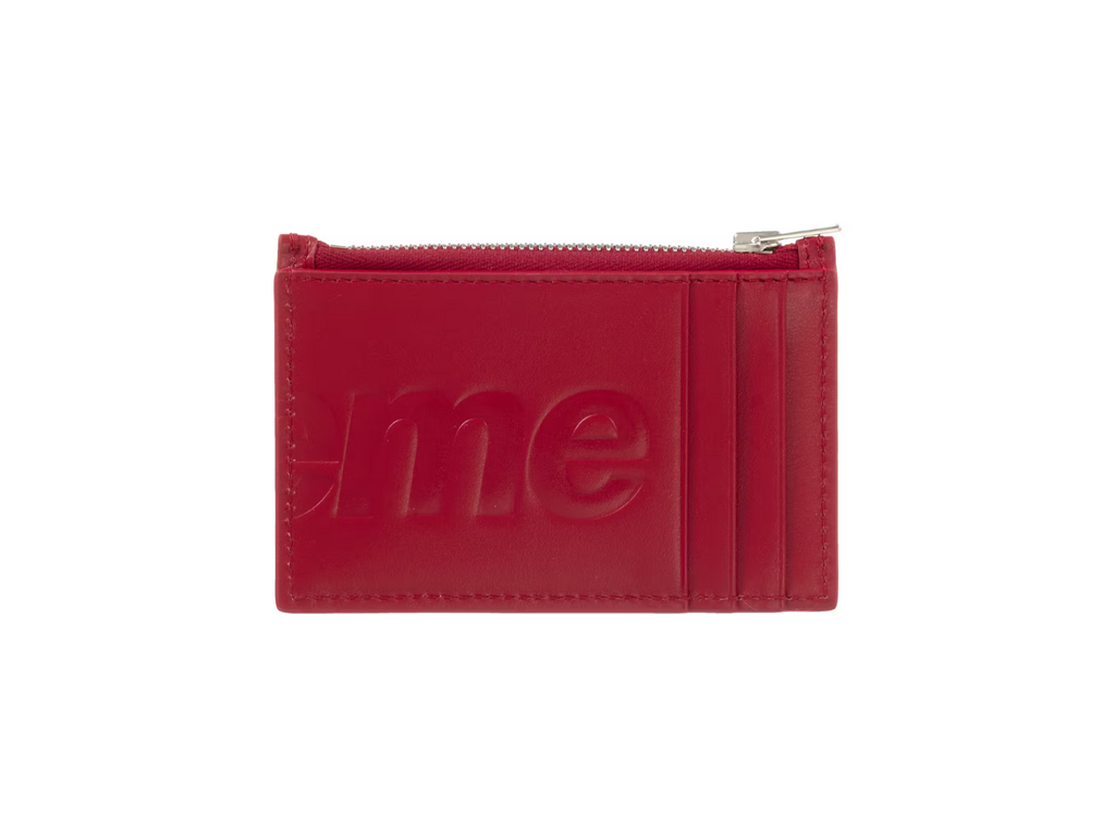 Supreme Leather Zip Card Holder Red-Supreme-pikastore.cz