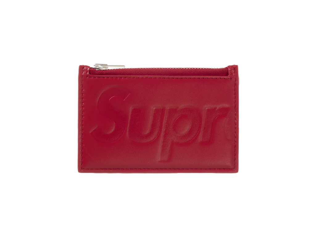Supreme Leather Zip Card Holder Red-Supreme-pikastore.cz
