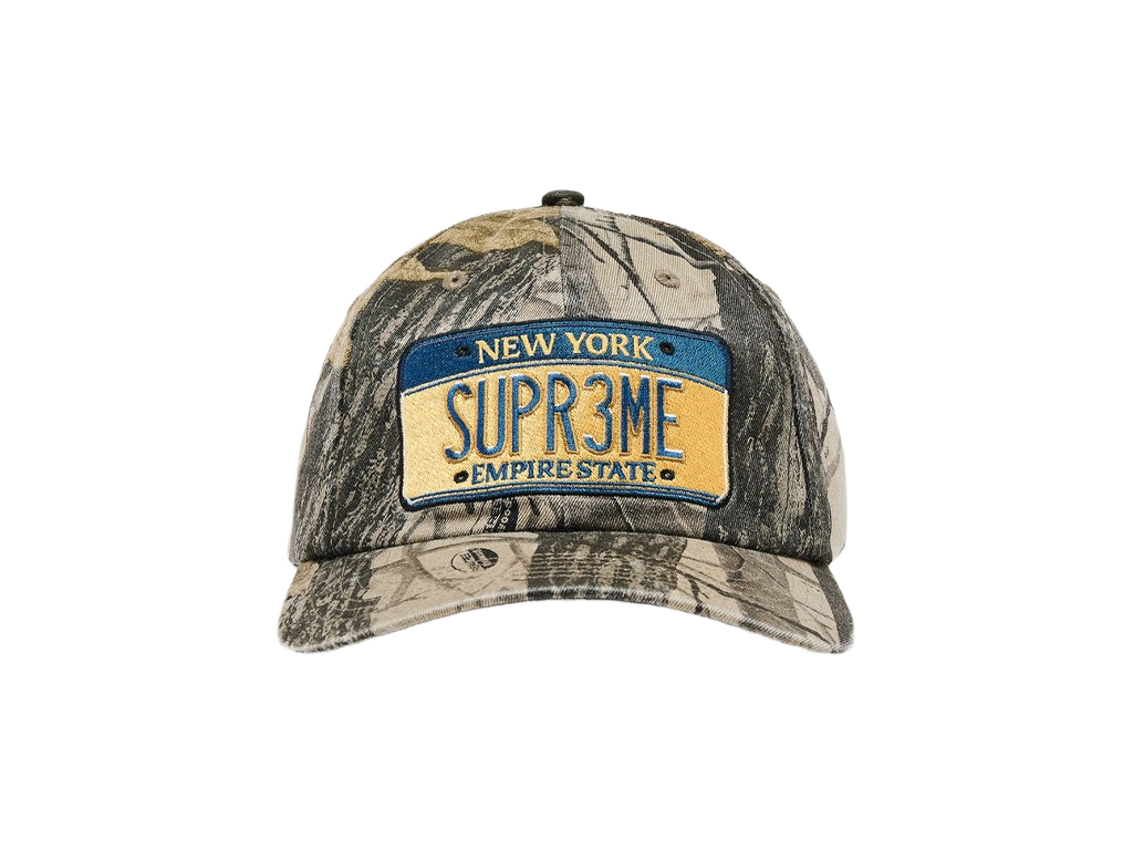 Supreme License Plate 6-Panel (FW25) Camo-Supreme-pikastore.cz