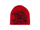 Supreme Marithe Francois Girbaud Beanie Red-Supreme-pikastore.cz