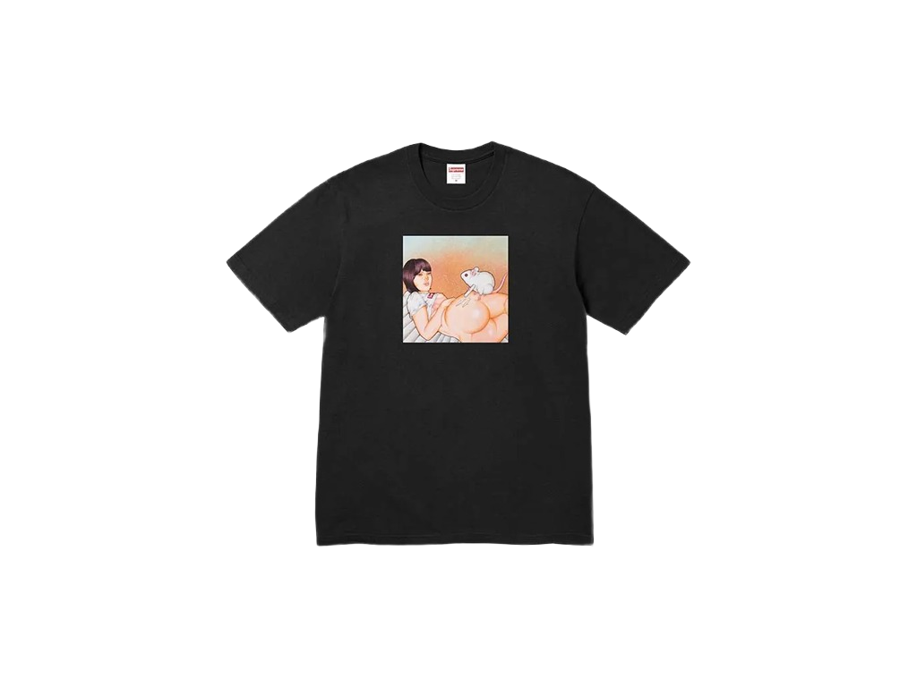 Supreme Mouse Tee Black-Supreme-pikastore.cz