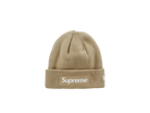 Supreme New Era Box Logo Beanie (FW23) Dark Sand-Supreme-pikastore.cz