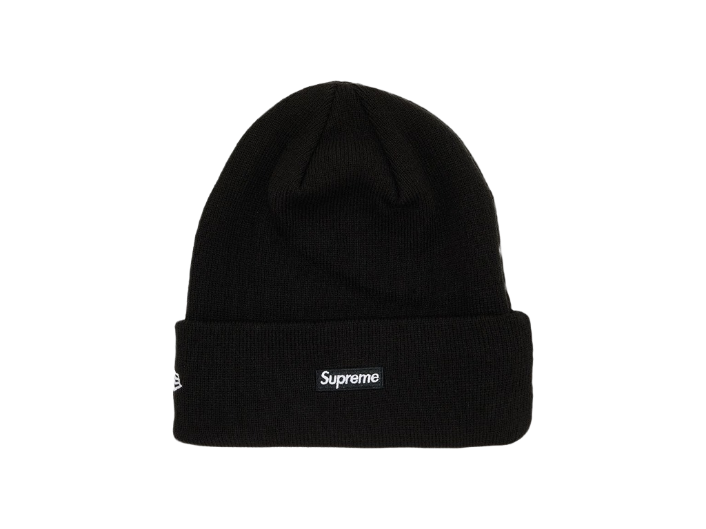 Supreme New Era S Logo Beanie (FW24) Black-Supreme-pikastore.cz