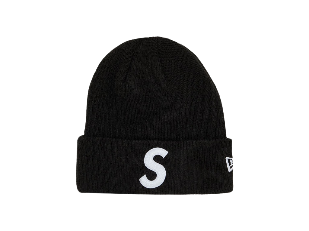 Supreme New Era S Logo Beanie (FW24) Black-Supreme-pikastore.cz