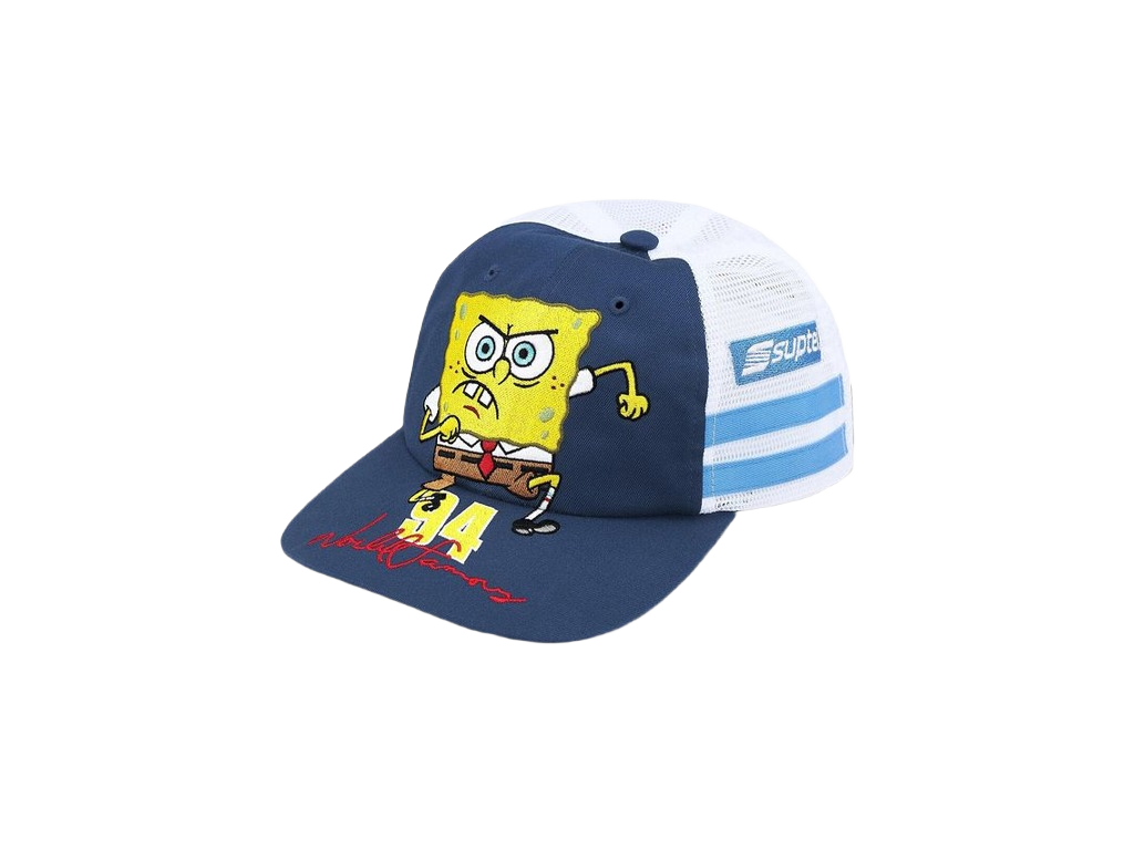 Supreme SpongeBob Jeff Hamilton Mesh Back 6-Panel Navy-Supreme-pikastore.cz