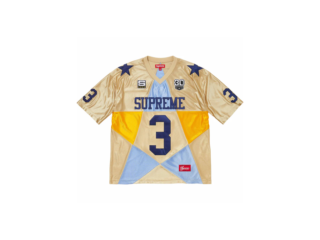 Supreme Star Football Jersey Gold