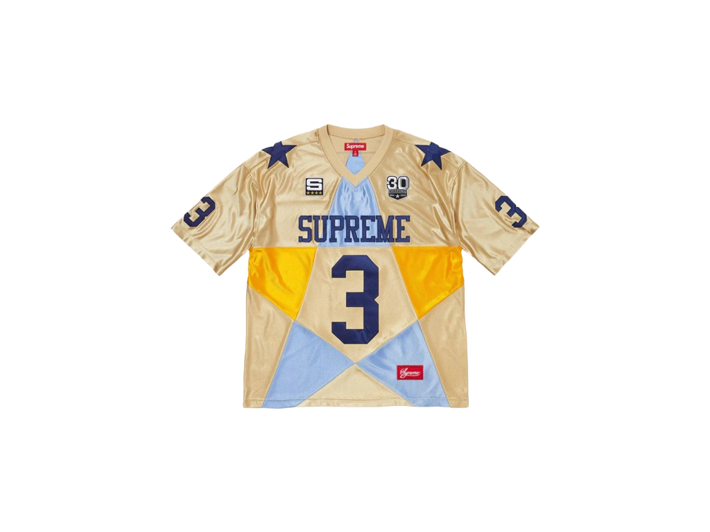 Supreme Star Football Jersey Gold-Supreme-pikastore.cz