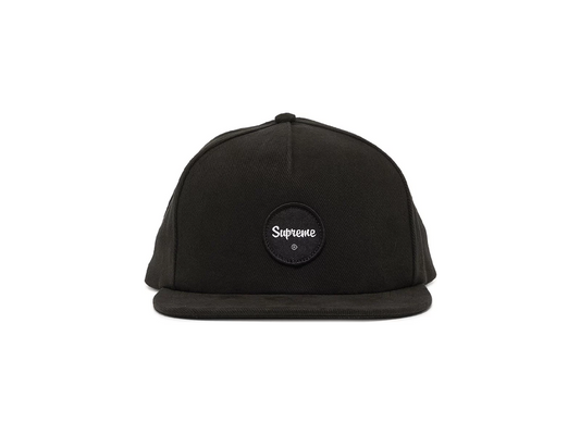 Supreme Twill Patch 5-Panel Black