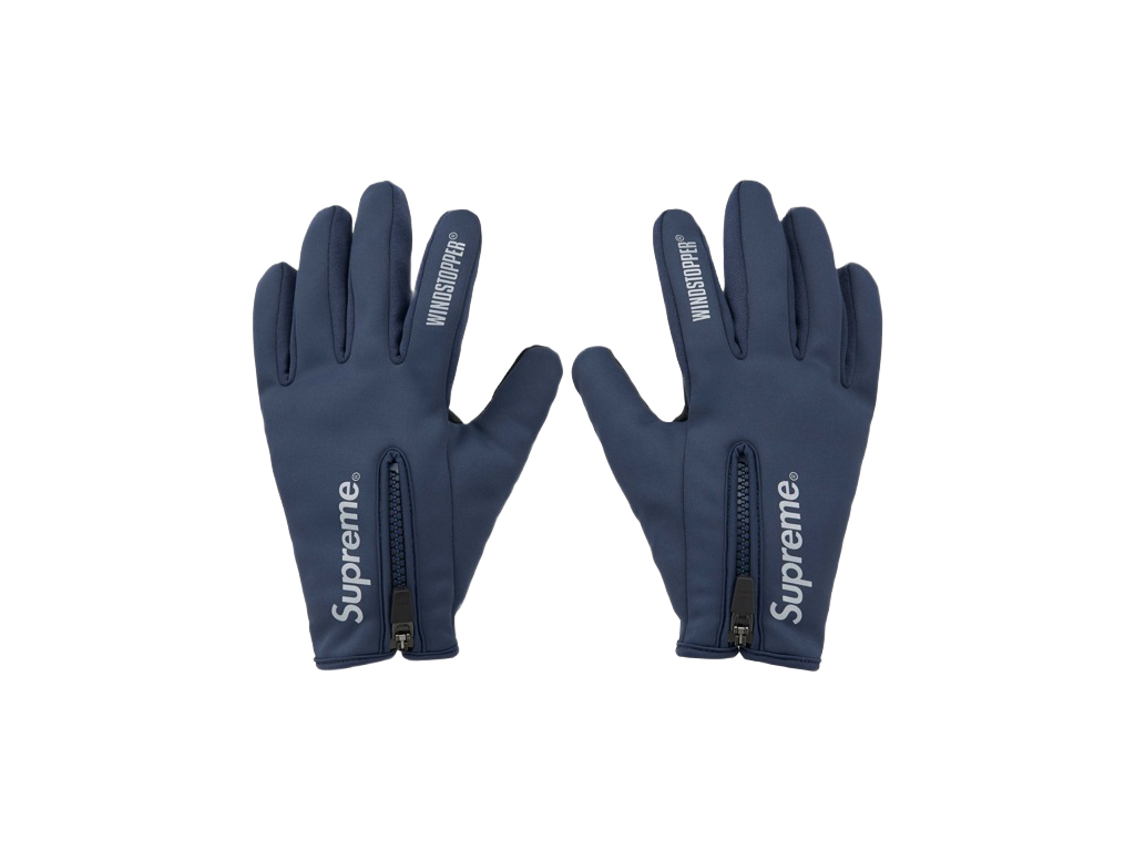 Supreme WINDSTOPPER Zip Gloves Navy-Supreme-pikastore.cz