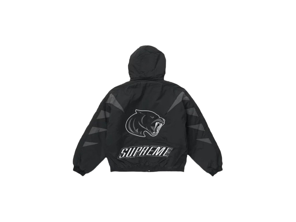Supreme Wildcat Sideline Puffer Jacket Black-Supreme-pikastore.cz