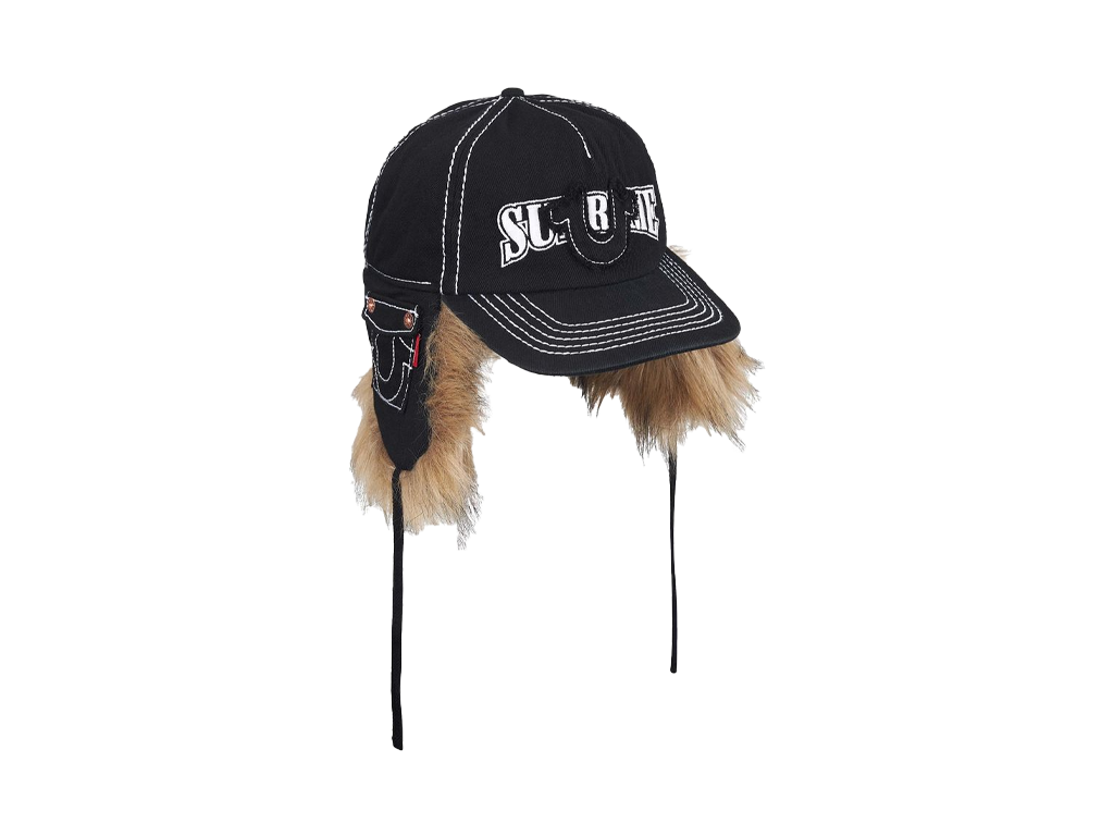 Supreme x True Religion Earflap 5-Panel Black-Supreme-pikastore.cz