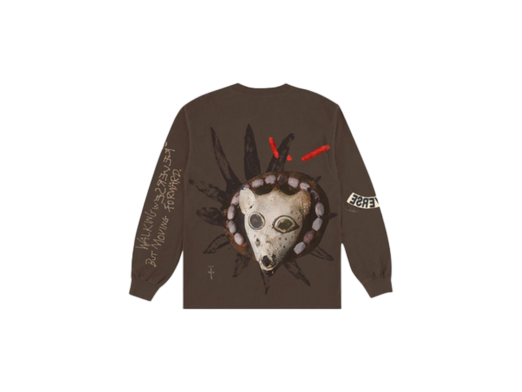 Travis Scott Reverse Jack Long Sleeve Tee Brown-Travis Scott-pikastore.cz