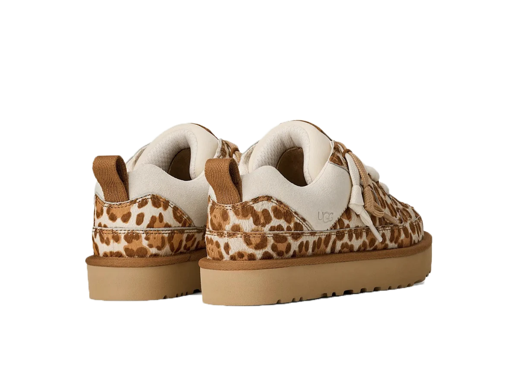 UGG Lowmel Lo Plains Felicity Leopard Jasmine (Women's) – tøfler – foto 4 af 5