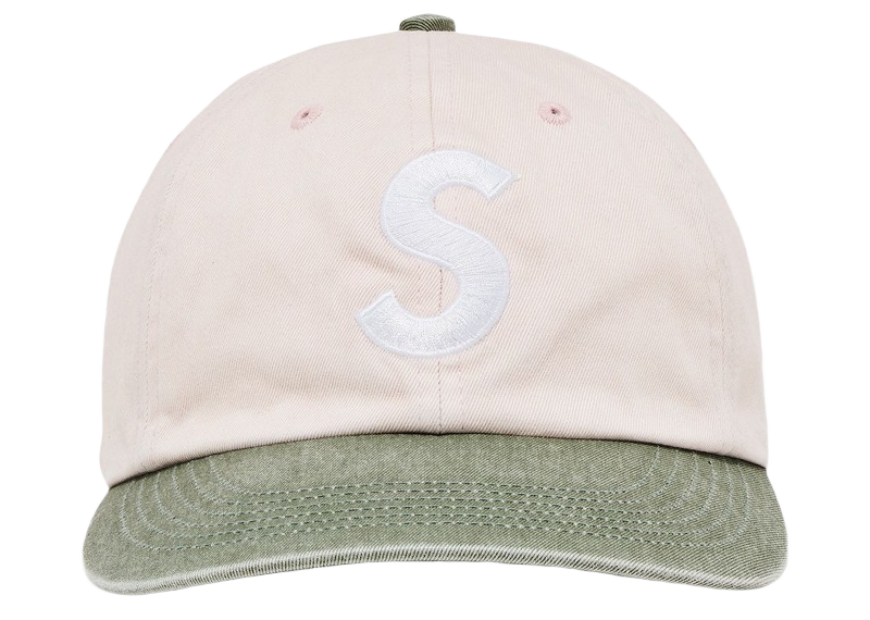Supreme Pigment Coated 2-Tone S Logo 6-Panel Pink-Supreme-pikastore.cz