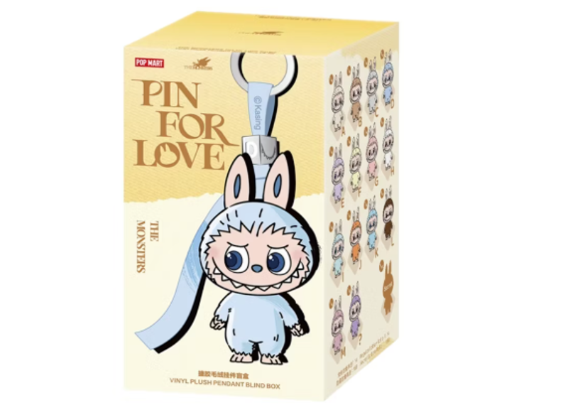 Pop Mart Labubu The Monsters Pin for Love Series Vinyl Plush Pendant (A-M) Single Blind Box-Labubu-pikastore.cz