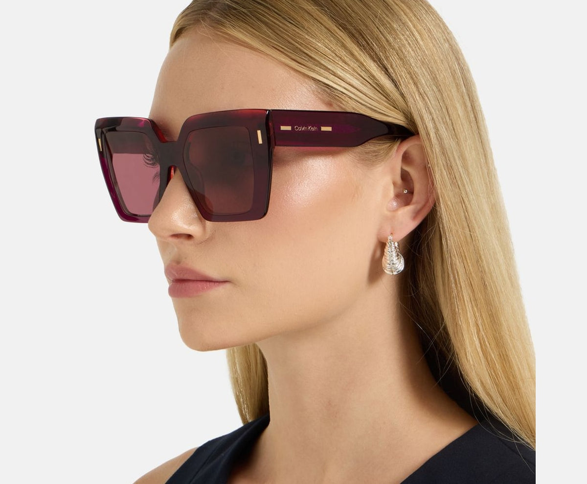 Calvin Klein Sunglasses Burgundy – akcesoria – zdjęcie 4 z 4