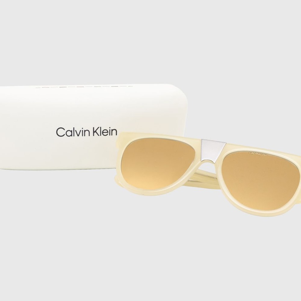 Calvin Klein Sunglasses Light Yellow – kiegészítők – fotó 3/4