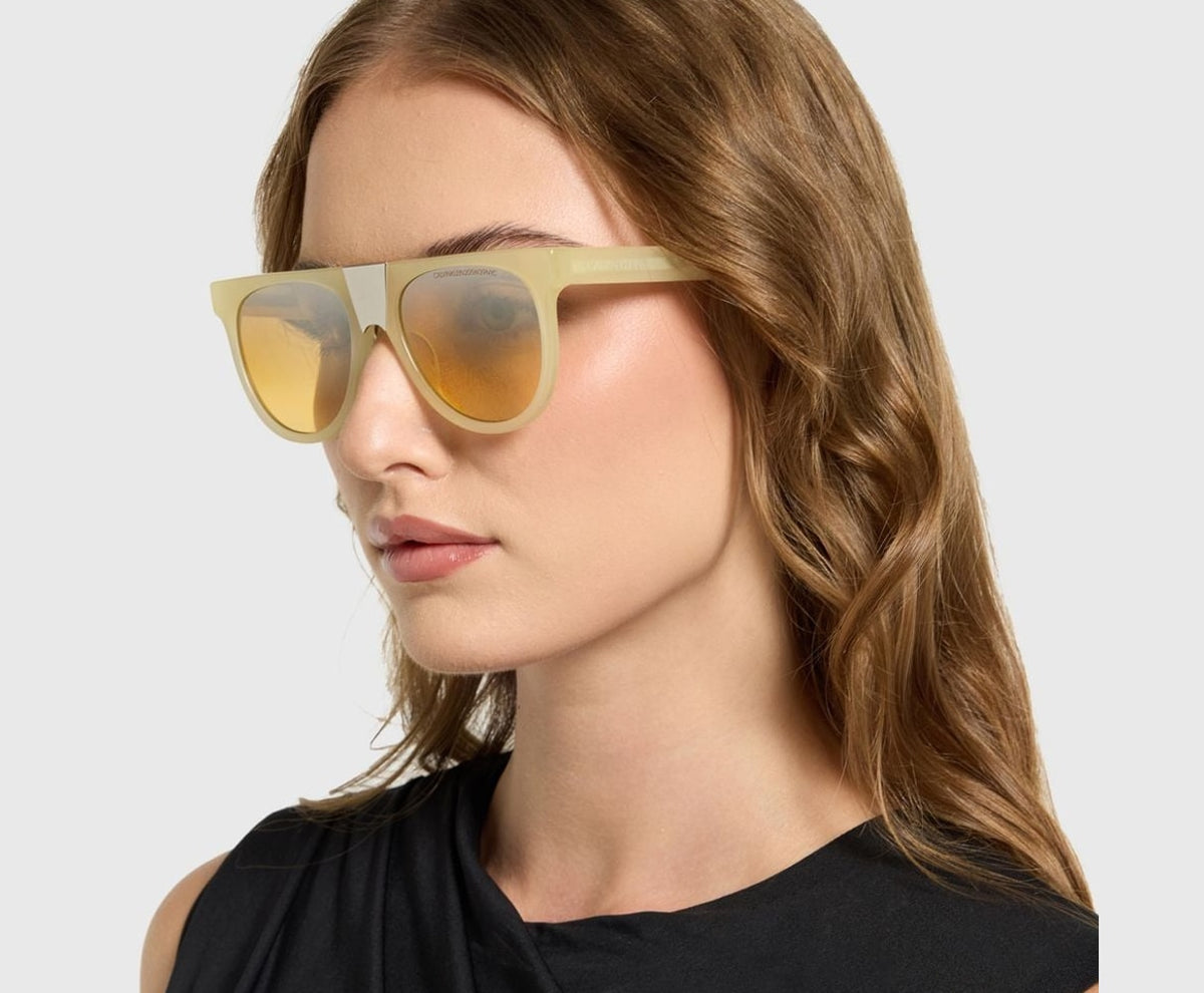Calvin Klein Sunglasses Light Yellow – kiegészítők – fotó 4/4