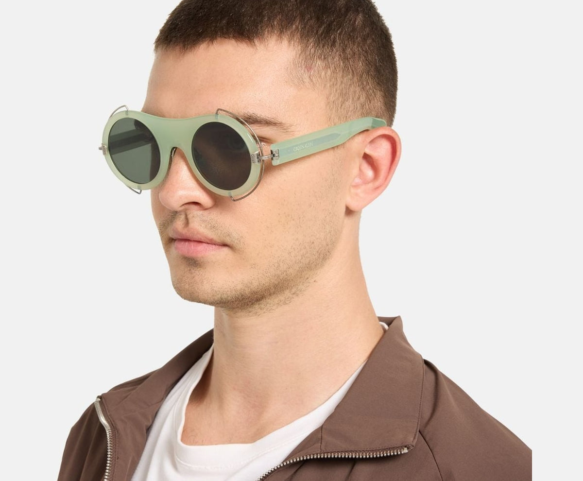 Calvin Klein Sunglasses Lime – ochelari – fotografia 4 din 4