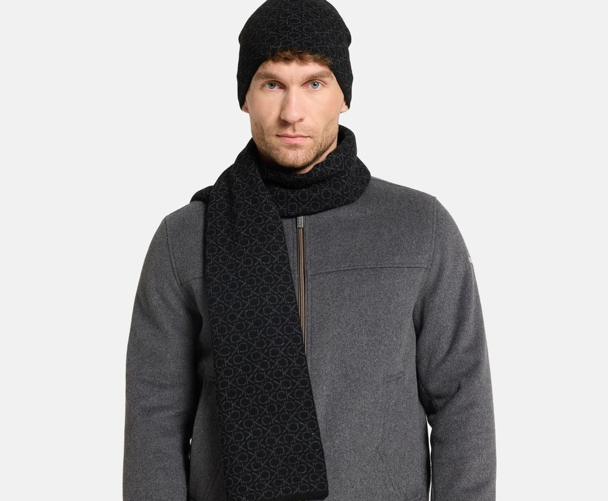 Calvin Klein Wool-blend scarf Black – accessori – foto 3 di 3