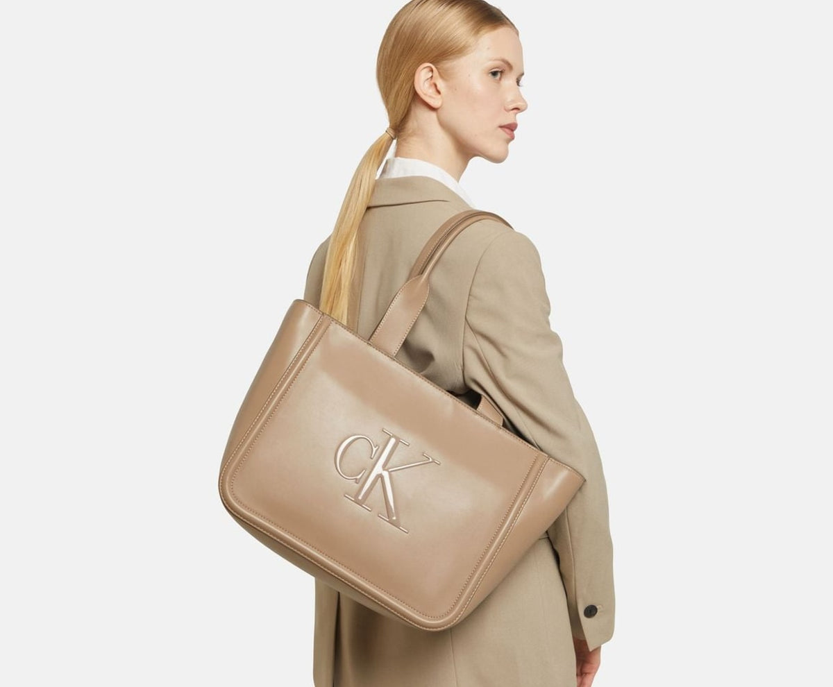 Calvin Klein Tote Bag Taupe – torba – zdjęcie 5 z 5