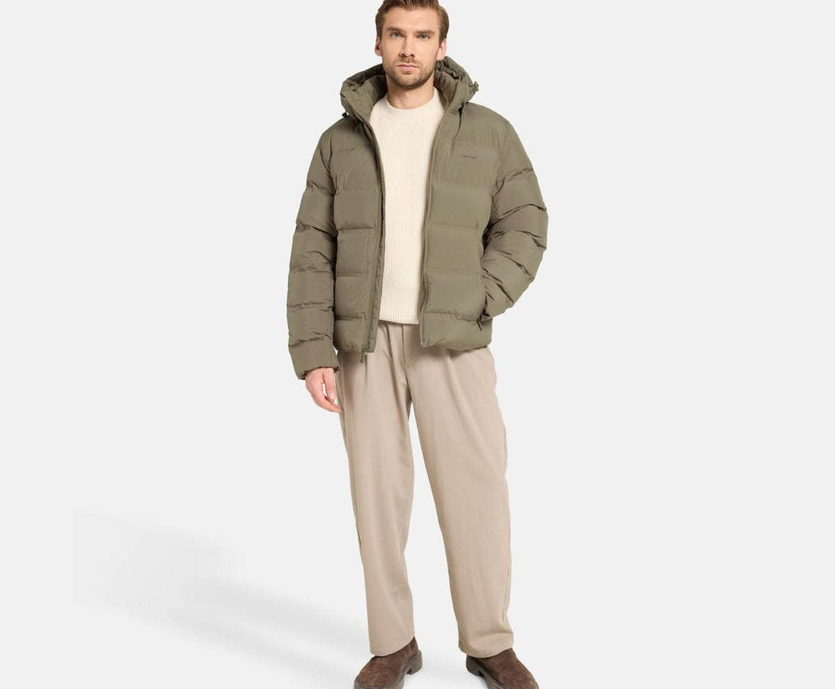 Calvin Klein Down jacket Taupe – bunda – fotka 5 z 5