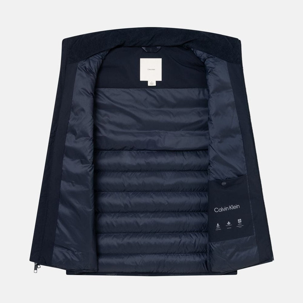 Calvin Klein Quilted gilet Dark Blue – bunda – fotka 5 z 6