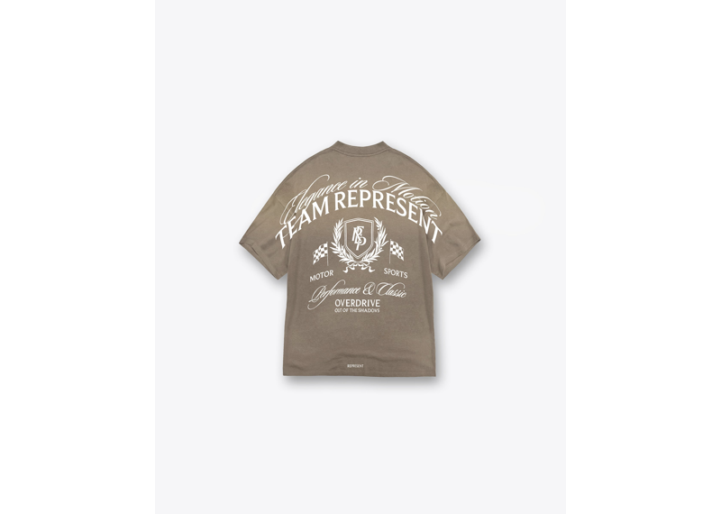 Represent Crest T-Shirt Dark Taupe-Represent-pikastore.cz