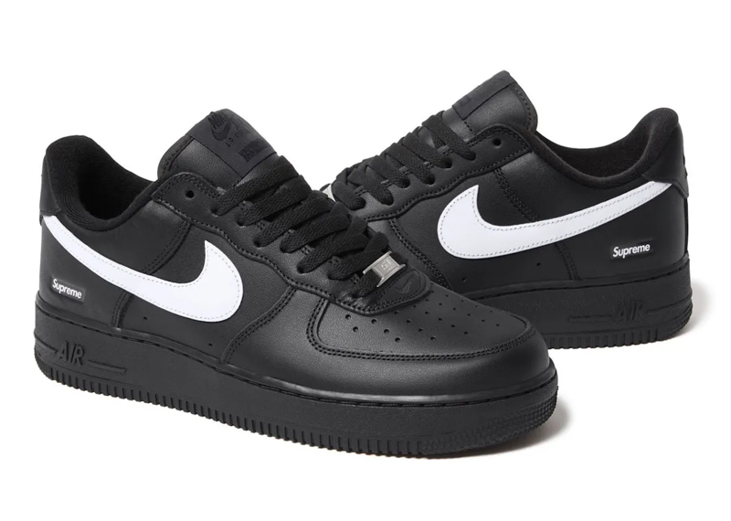 Nike Air Force 1 Low Supreme Black White 2025-Supreme-pikastore.cz