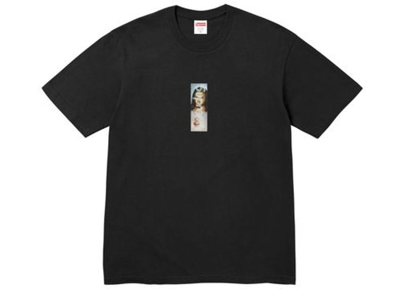 Supreme Prayer Card Box Logo Tee Black