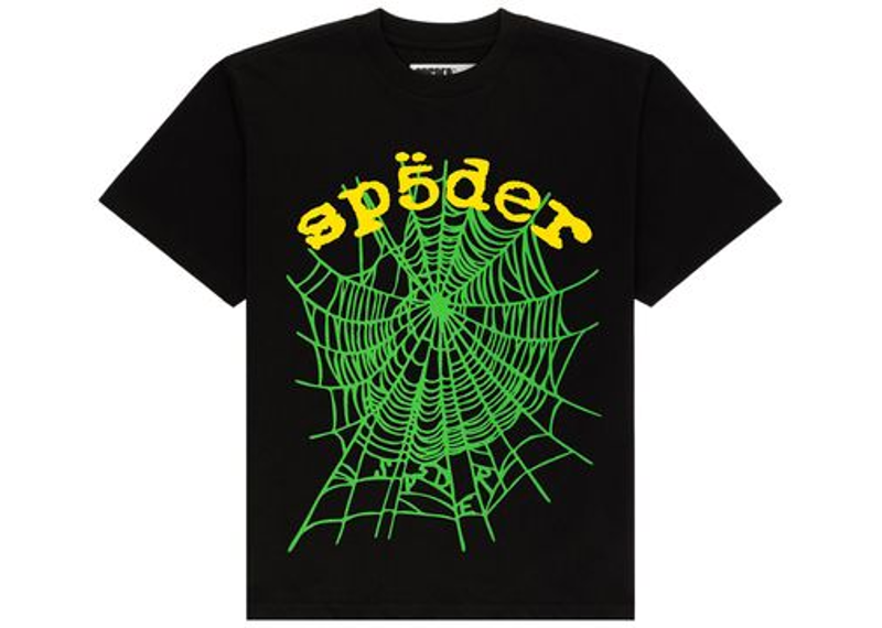 Sp5der OG Web V2 Tee Black-Sp5der-pikastore.cz