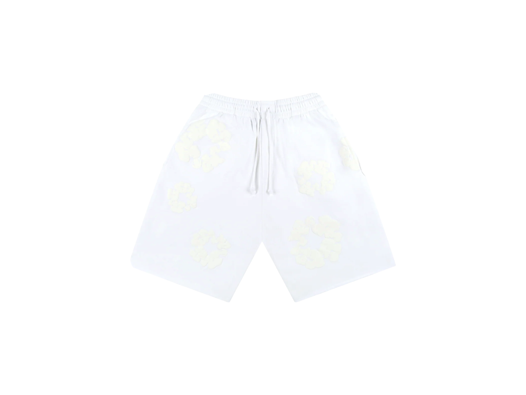 Denim Tears Mono Cotton Wreath Shorts White