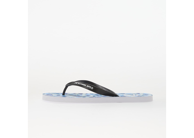 A BATHING APE Abc Camo Beach Sandals M Blue