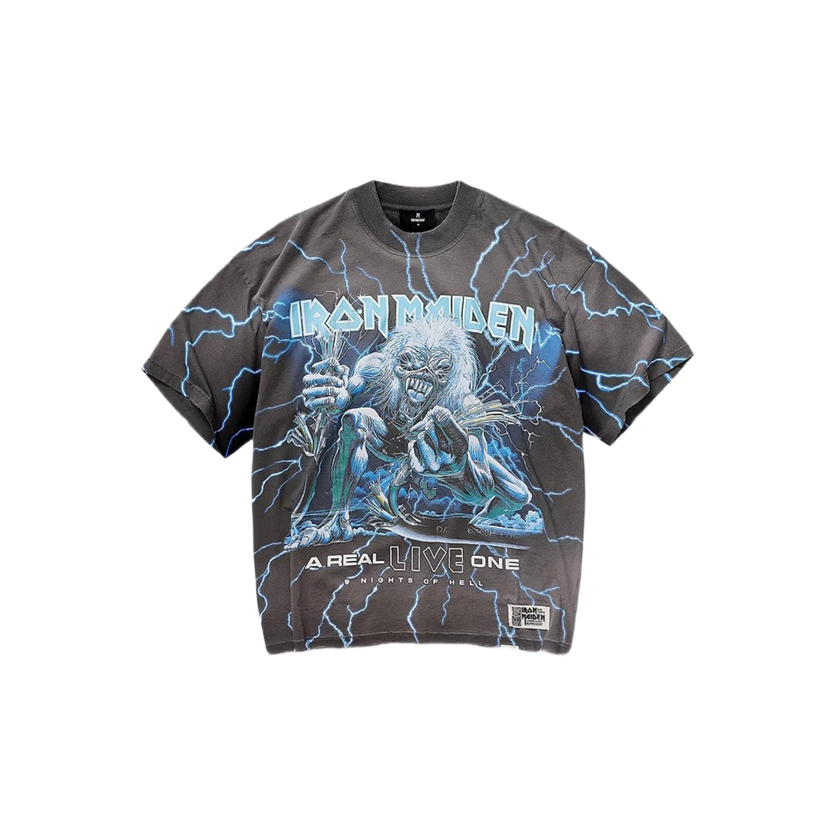 Represent X Iron Maiden A Real Live One T-Shirt Stained Brown-Represent-pikastore.cz