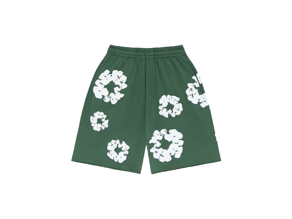 Denim Tears The Cotton Wreath Shorts Green
